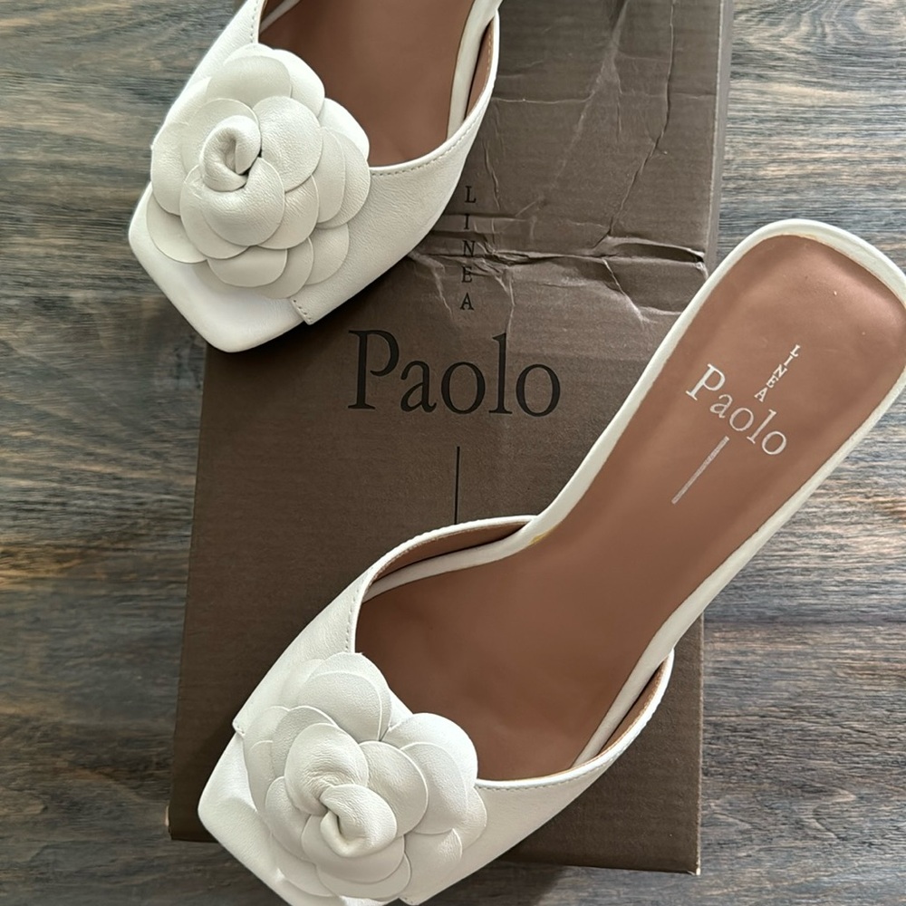 Paolo leather rose sandal